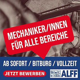 ALFF Bitburg Mechaniker/innen gesucht für alle Bereiche 